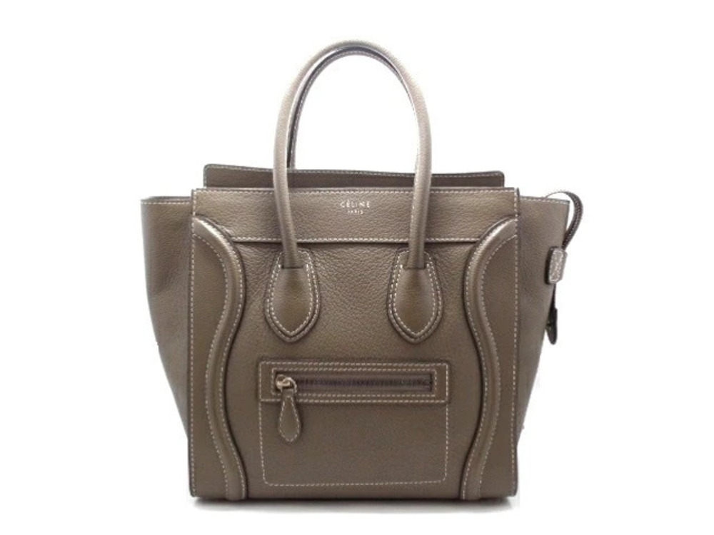 Celine Luggage Tote Shopper Tote Bag Calfskin